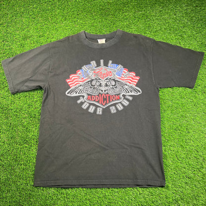 2001 Janes Addiction Black Jubilee Tour Tee Size Large USED v18272