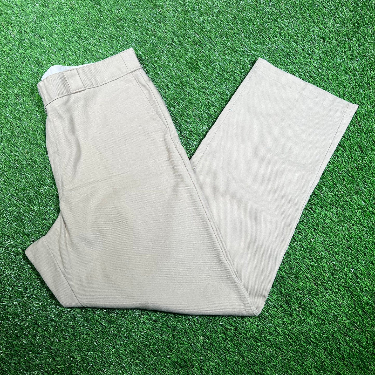 Dickies Straight Leg Tan Pants Size 38x32 USED v18071