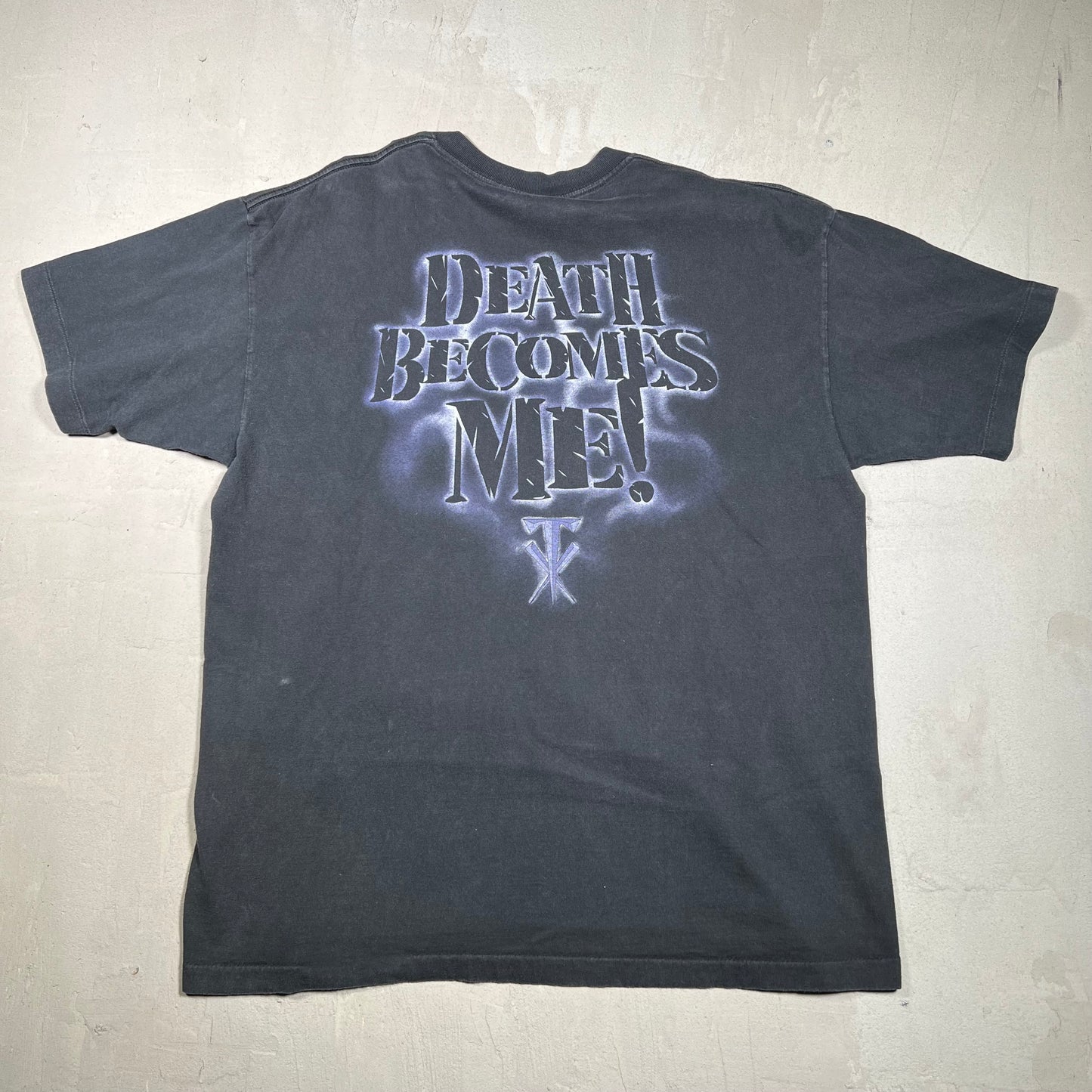 1997 Undertaker "Death Becomes Me!" Black Tee Size XL USED v17084
