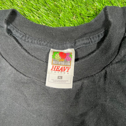 Y2K Tibet Museum Black Tee Size XL USED v16857