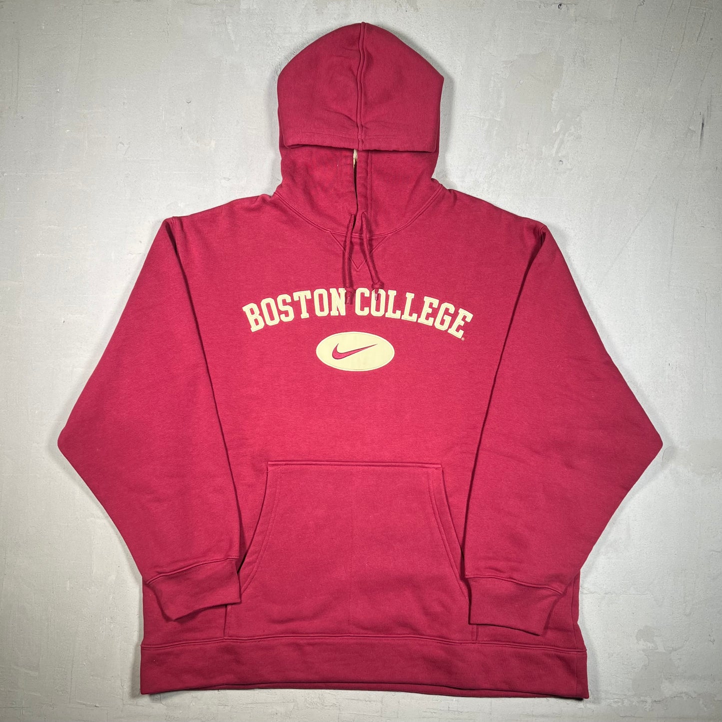 Y2K Boston College Maroon Hoodie Size XL NEW v19122