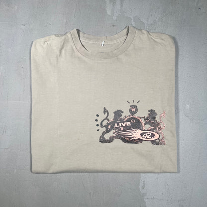 Travis Scott "Live at O2 Arena" Taupre Brown Tee Size XL USED x17351
