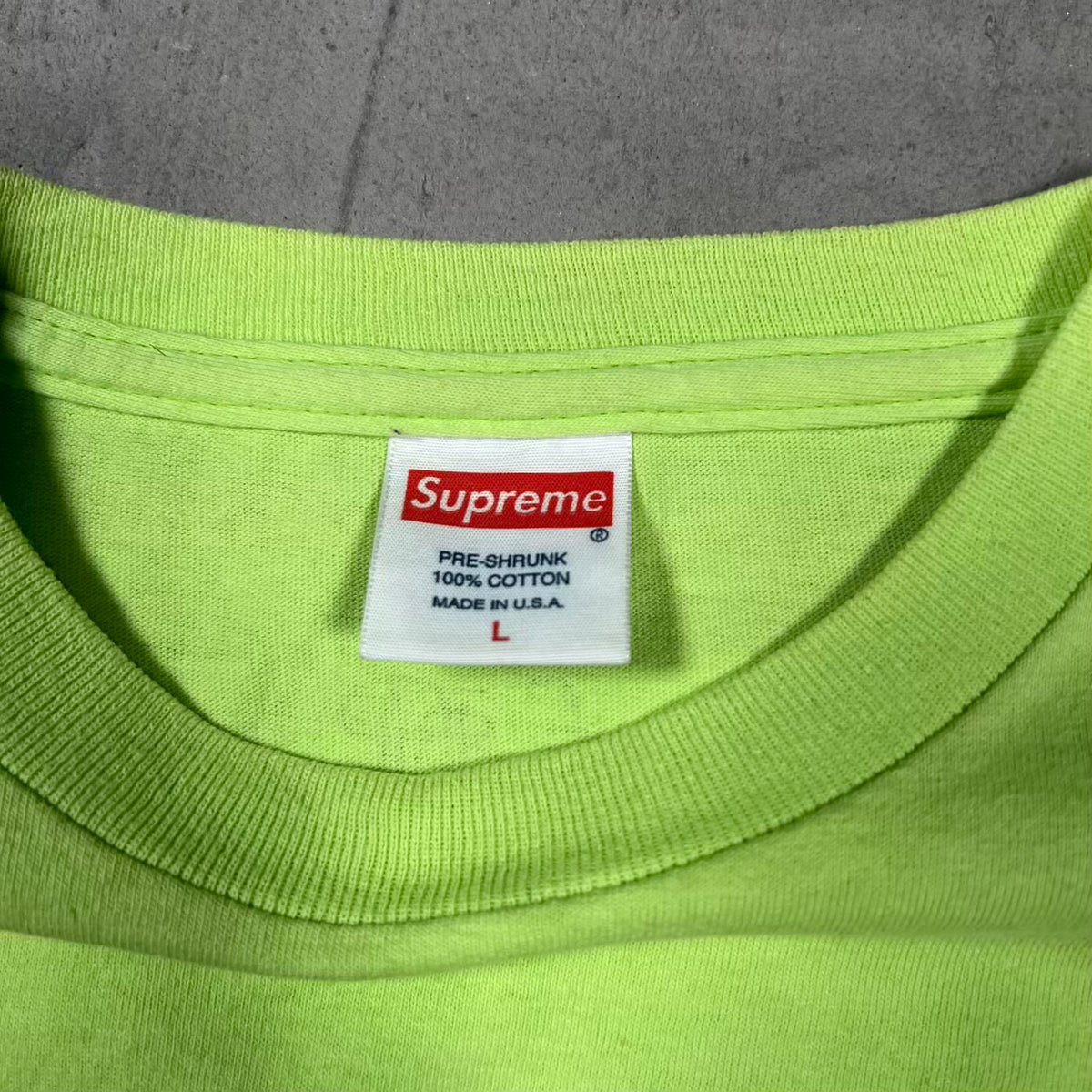 Supreme Lee Scratch Perry Photo Green Tee (2010) Size Large USED x18543