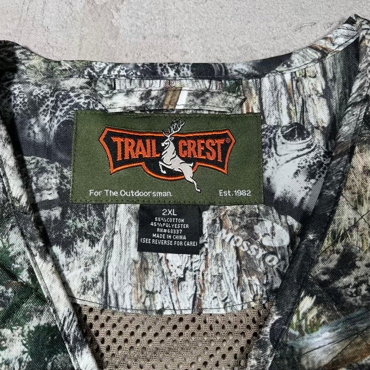 Real Tree Trail Crest Outdoor Vest Size XXL NEW v20274