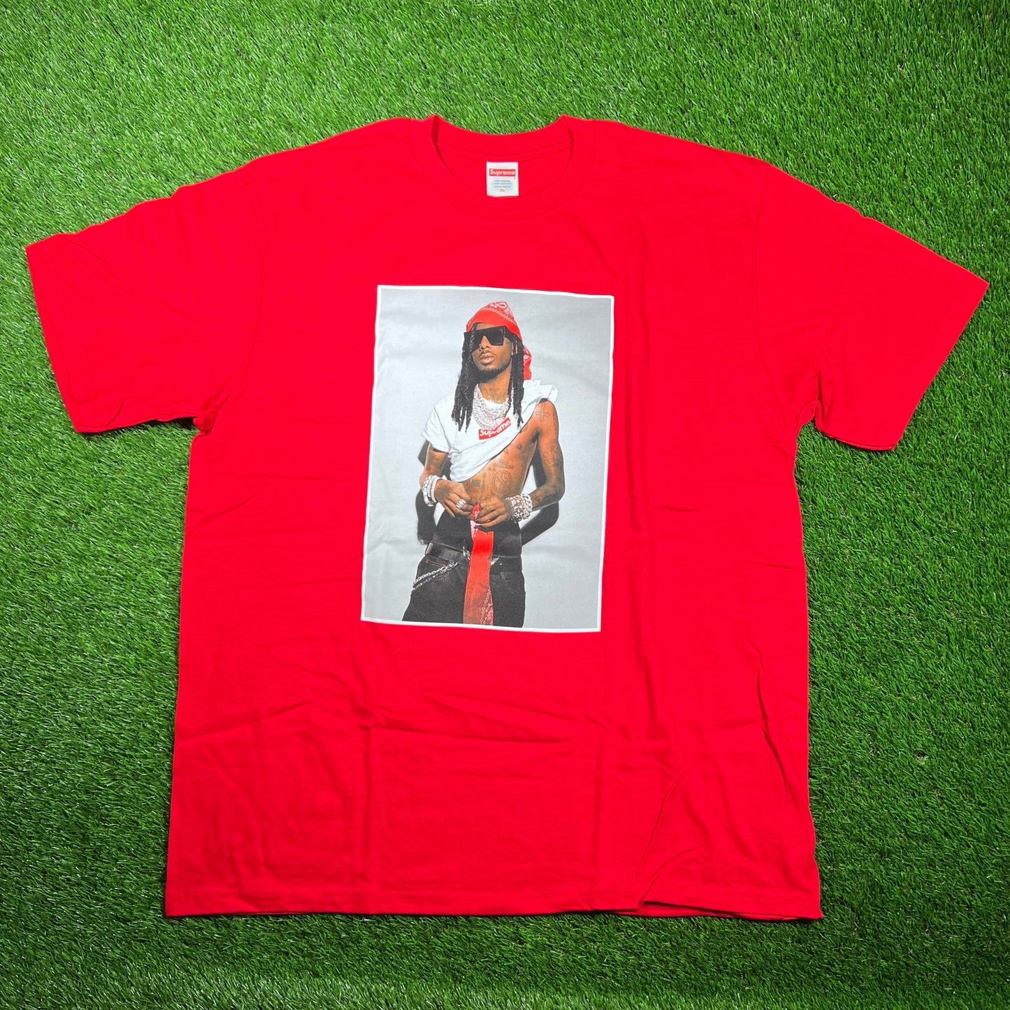 Supreme Playboi Carti Red Photo Tee (2025) Size XL NEW x16821