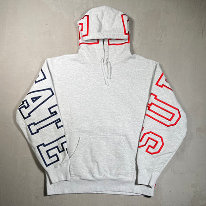 Supreme State Hooded Sweatshirt Ash Grey (2022) Size Large USED x17599
