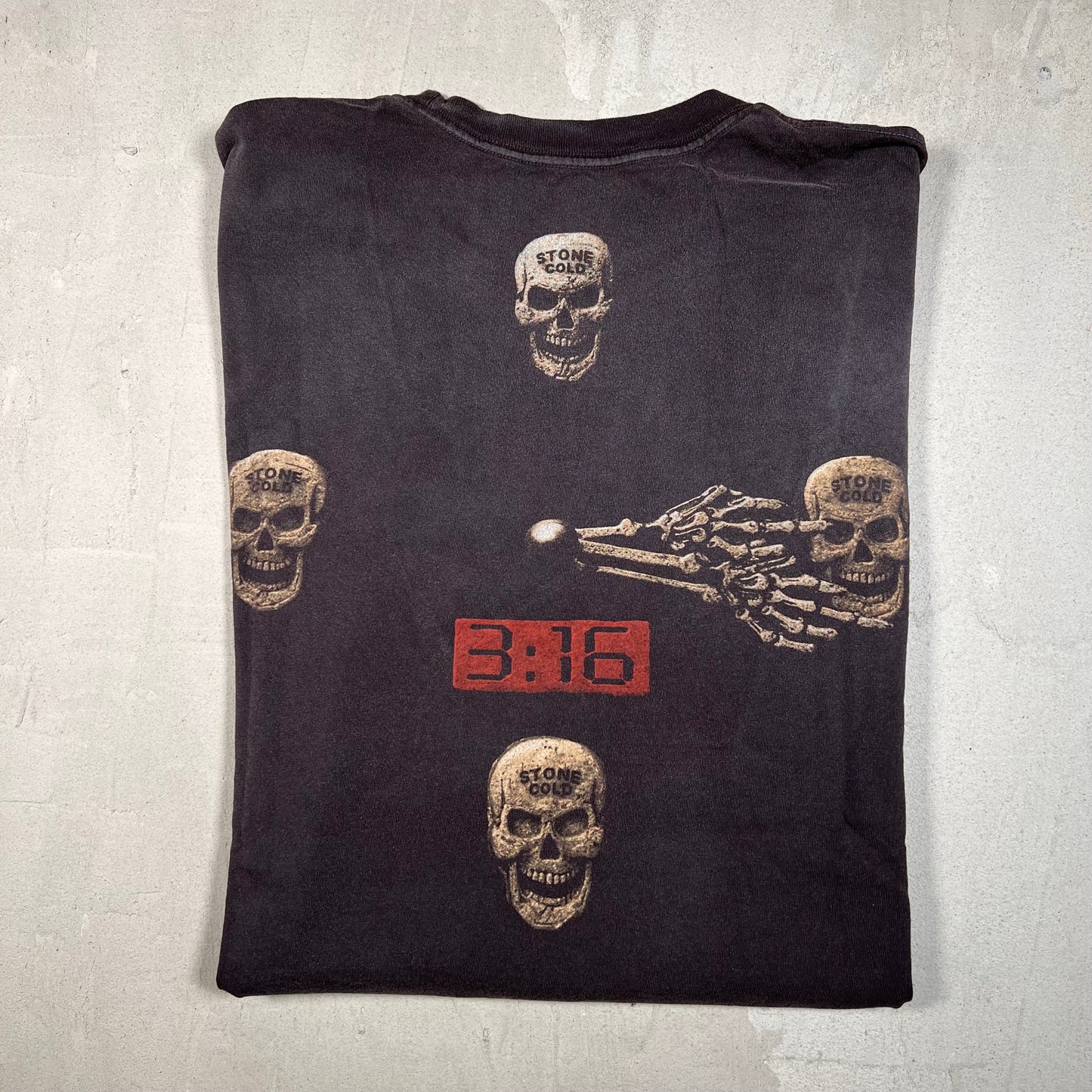 Travis Scott WWE Black "No Bystanders" Stone Cold Steve Austin Tee (2025) Size XL USED x15853