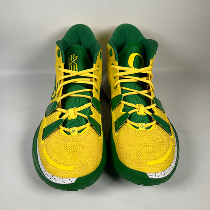 Nike Kyrie 7 Oregon Ducks Yellow Strike PE Size 12 USED s17073