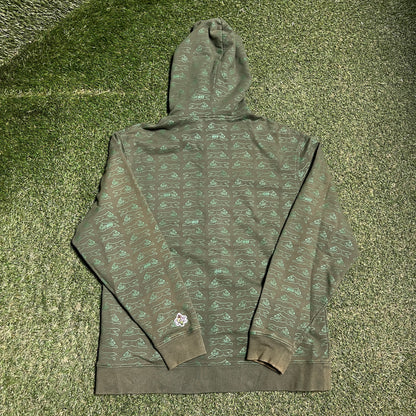 Icecream X Huf Green Logo Zip Up Hoodie Size Large USED x14158