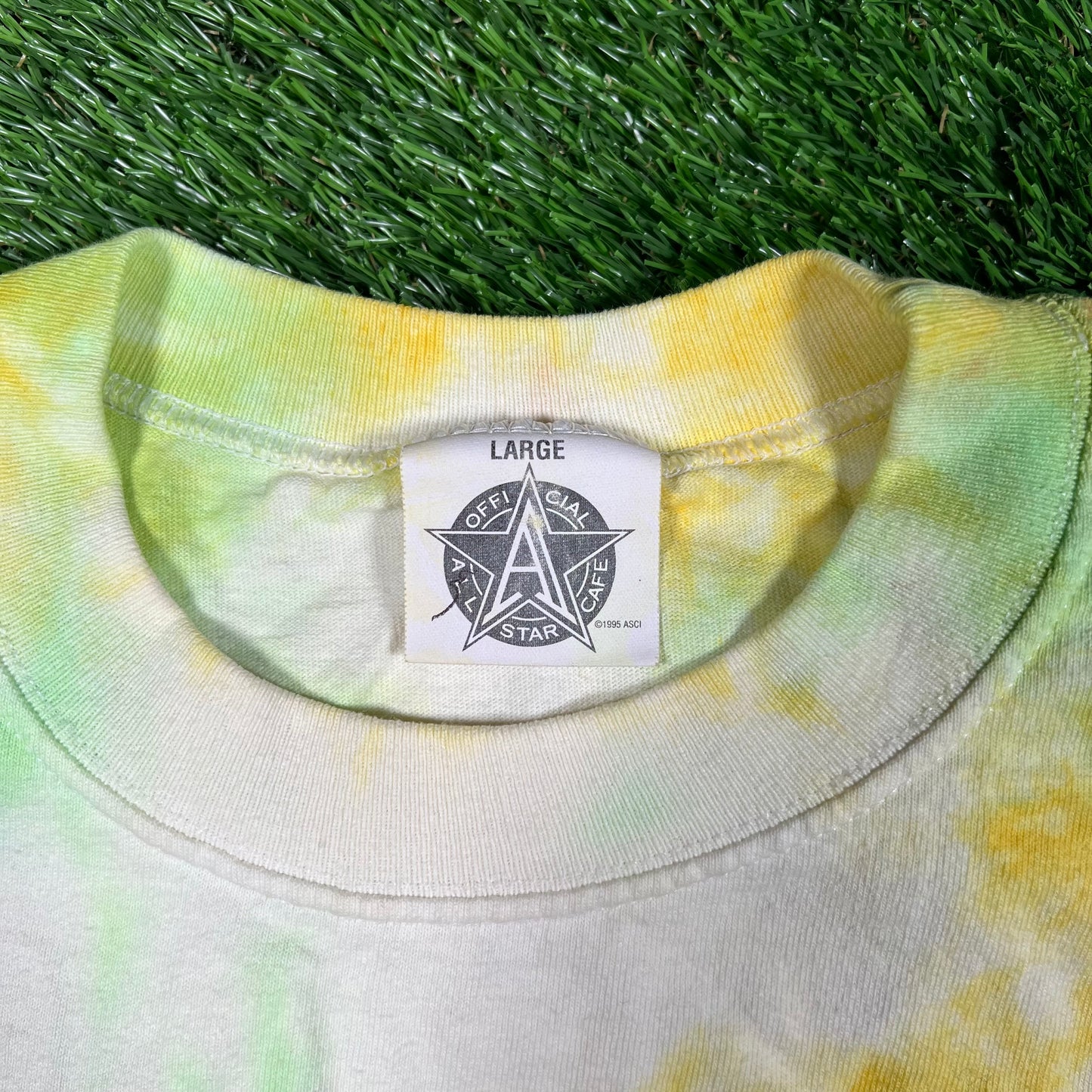 1990s Tie Dye All Star Cafe Tee Size Large USED v17502