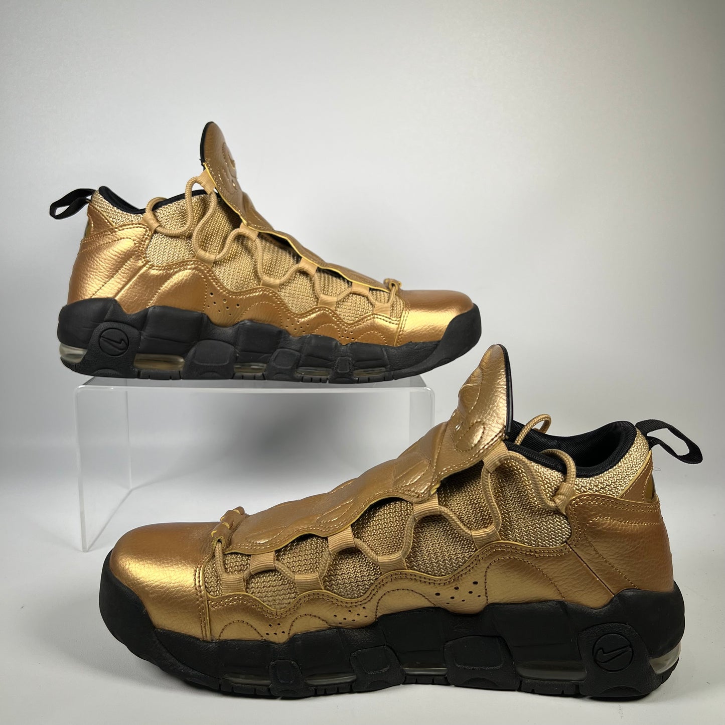 Nike Air More Money Metallic Gold Black (2018) Size 12 USED s18488