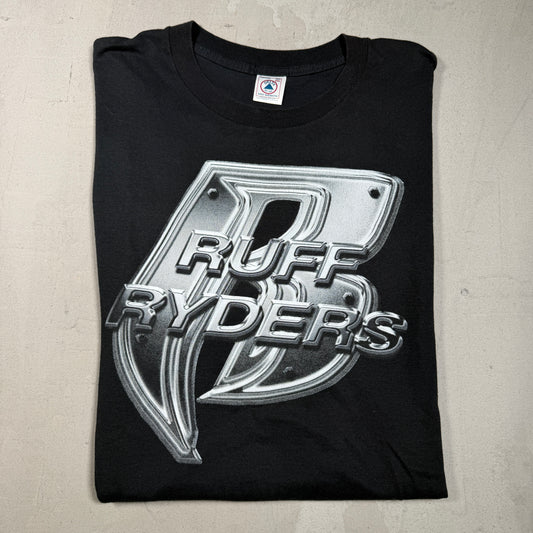 2000 Ruff Ryders Tour Black Tee Size XXL USED v17156