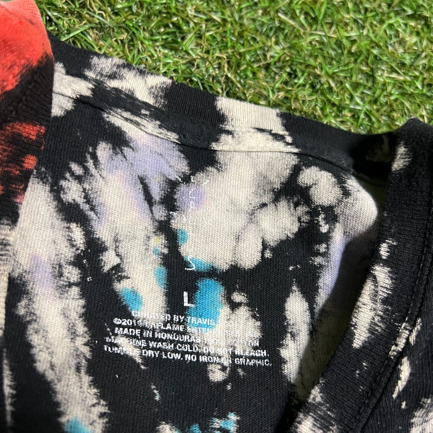 Travis Scott Highest in The Room Tie Dye Tee Size Large USED x13345