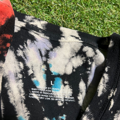 Travis Scott Highest in The Room Tie Dye Tee Size Large USED x13345