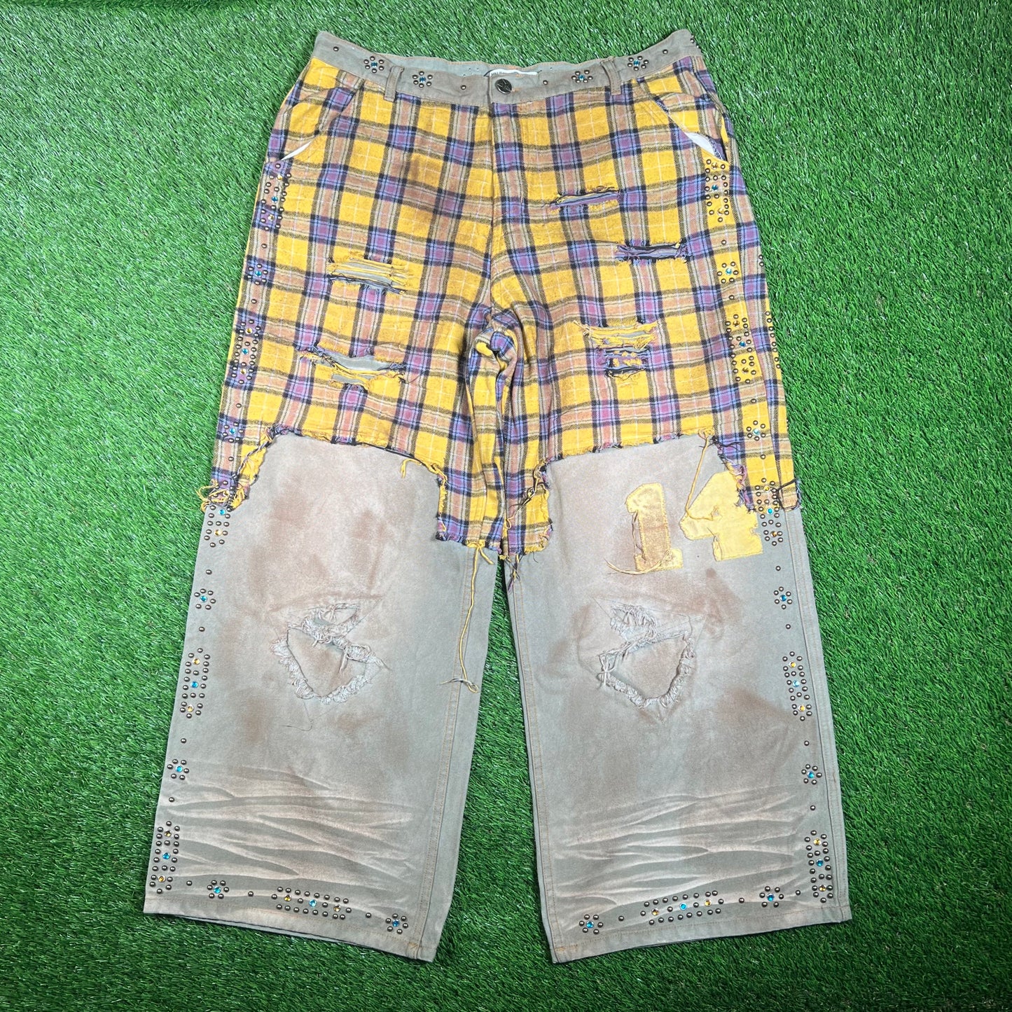 Vale Armor Flannel Yellow Workwear Pants Size 32 NEW x15891