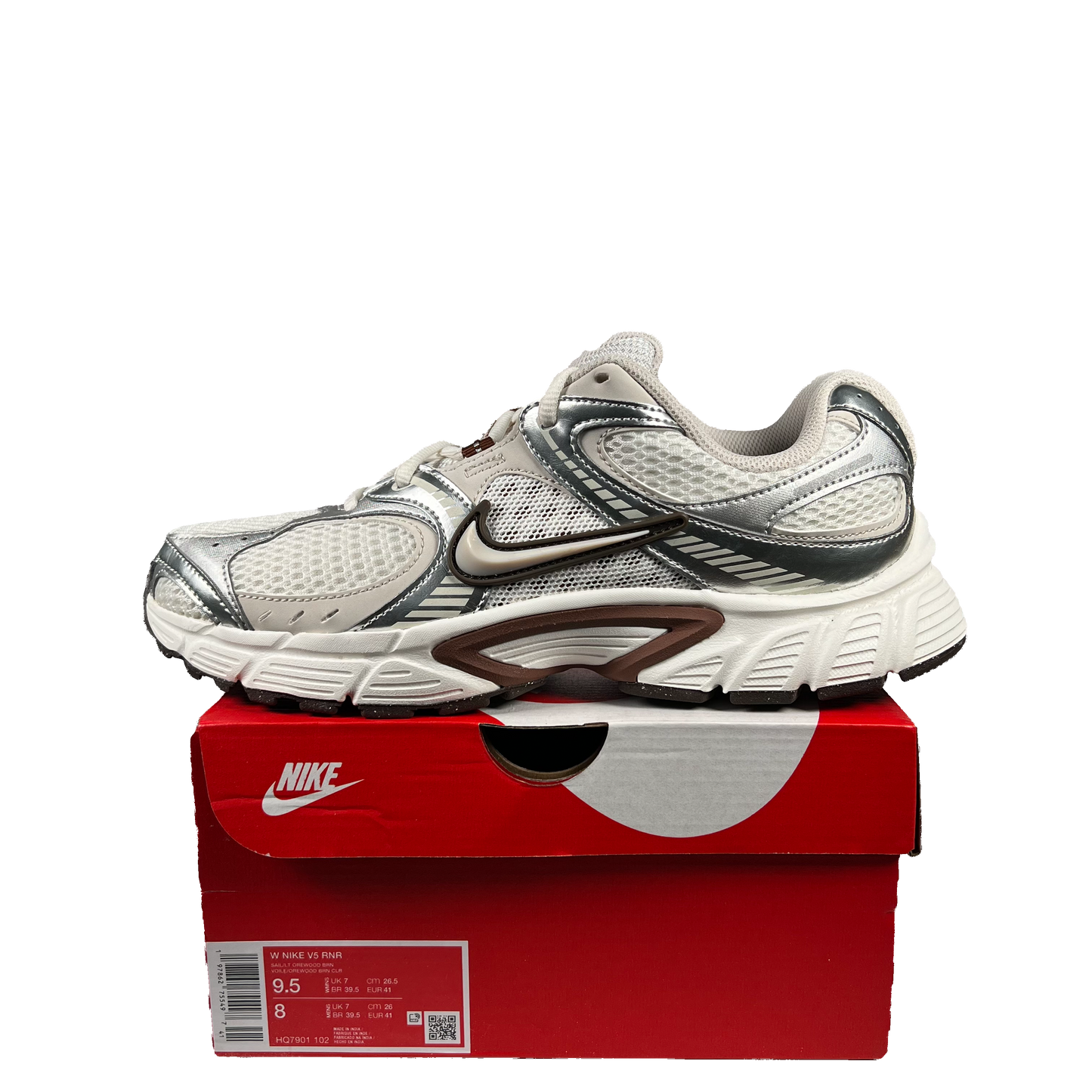 Nike V5 RNR Sail Fauna Brown (2025) Size 8m / 9.5w USED s18979