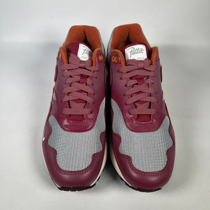 Nike Air Max 1 Patta Waves Rush Maroon (2021) Size 9.5 NEW s19921