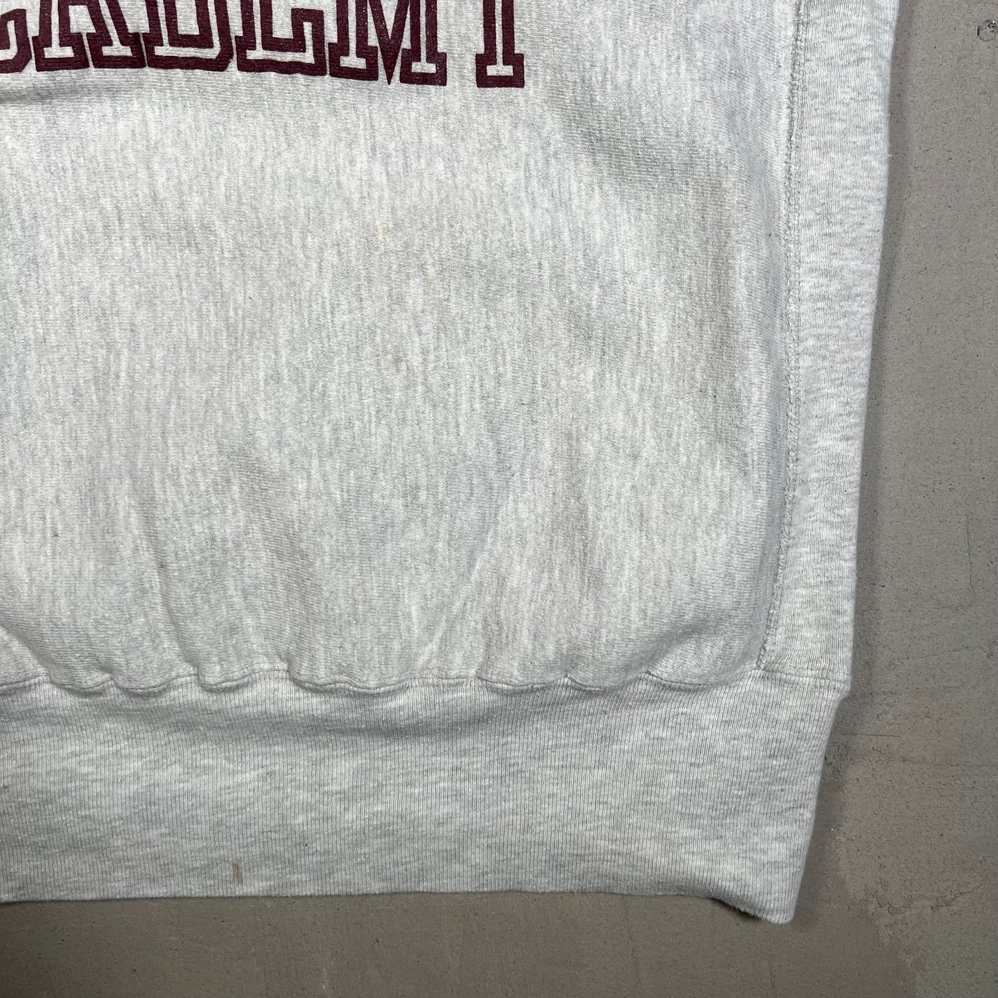 1990s Westford Academy Reverse Weave Champion Grey Crewneck Size XL USED v19023
