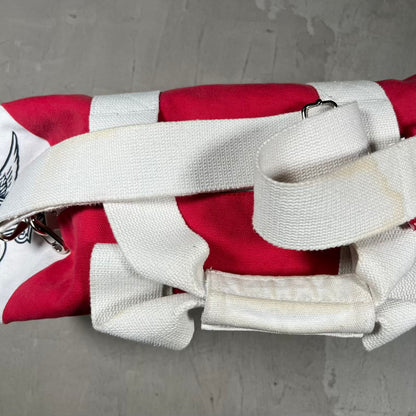 2009 Supreme Budweiser Red/White Duffle Bag USED x18294