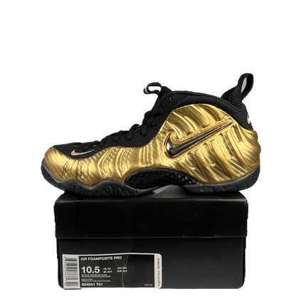 Nike Air Foamposite Pro Metallic Gold (2017) Size 10.5 USED s19593