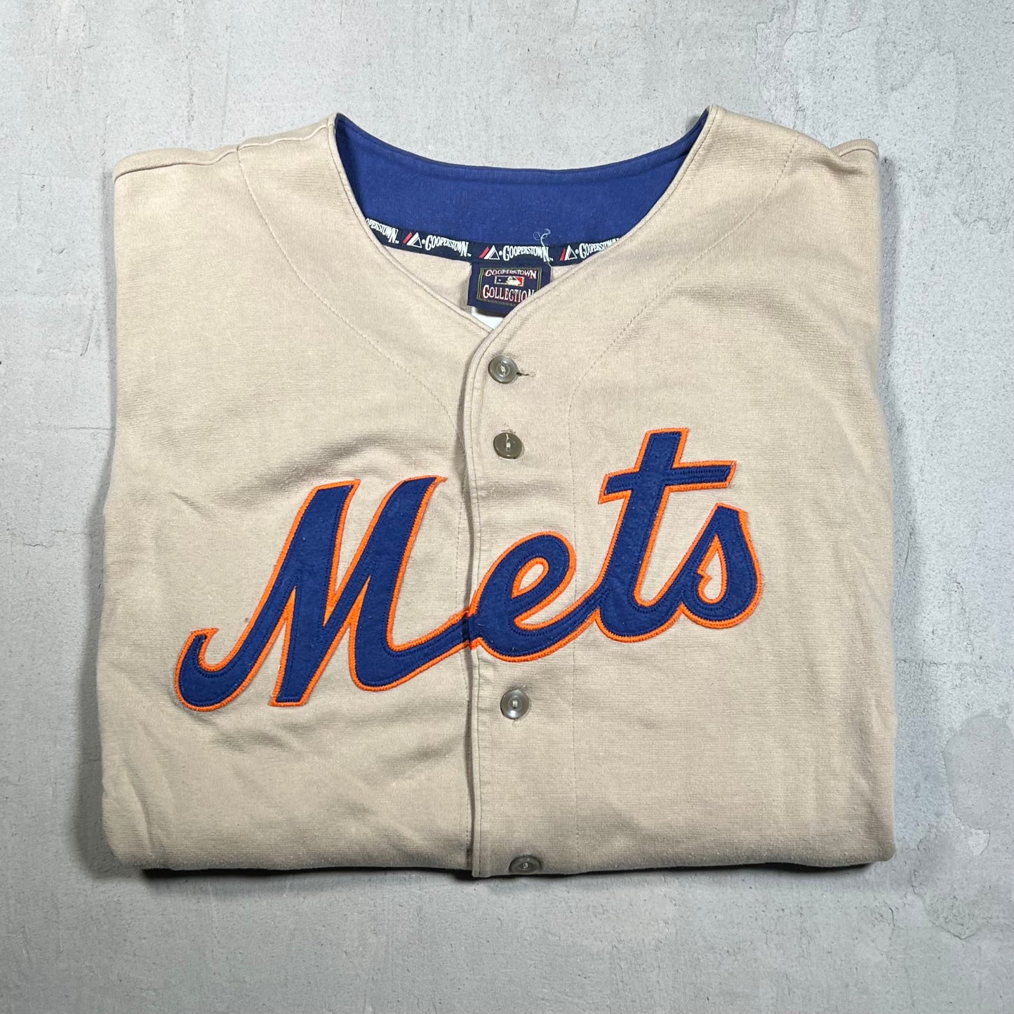 Y2K New York Mets Cooperstown 1969 Jersey Size XXL USED v19349