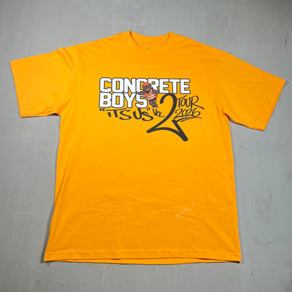Congrete Boys Lil Yatchy Yellow Concert Tee Size XL USED x17369