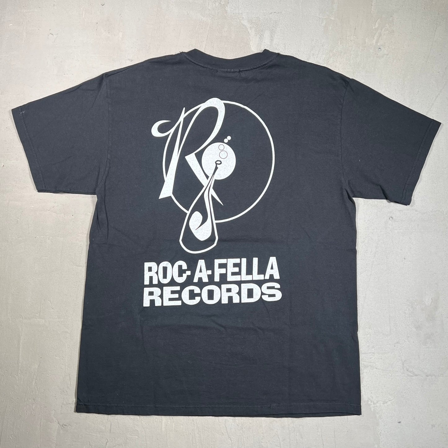 1998 Jay Z Big Head Promo Rap Black Tee Size Large USED v13949