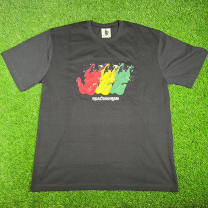 Real Bad Man Crimewave Smokin Ghost Black Tee Size XL NEW x14702