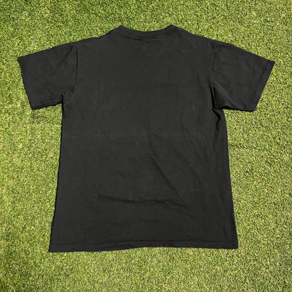 1993 Beavis and Butthead "Screaming" Black Tee Size Medium USED v16286