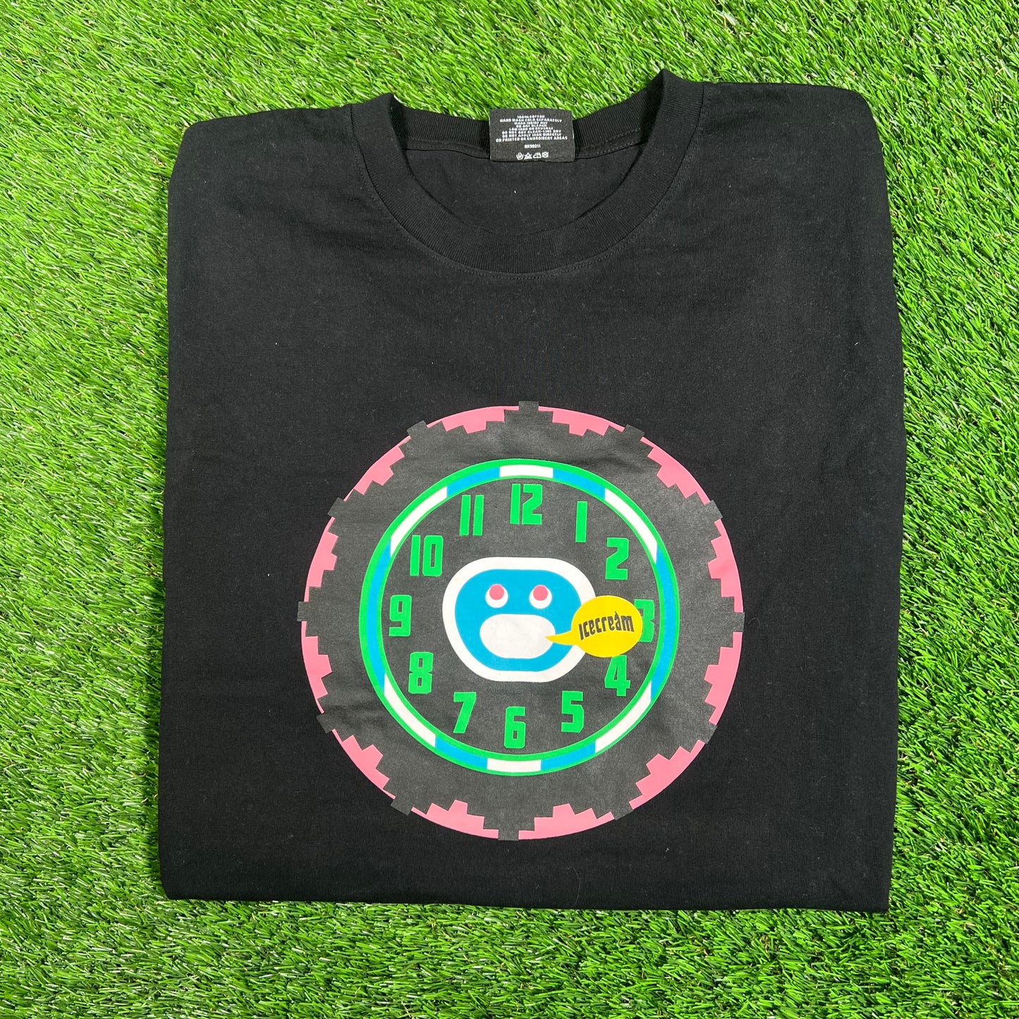 IceCream Black "icecream O'Clock" Tee Size Large USED x16110