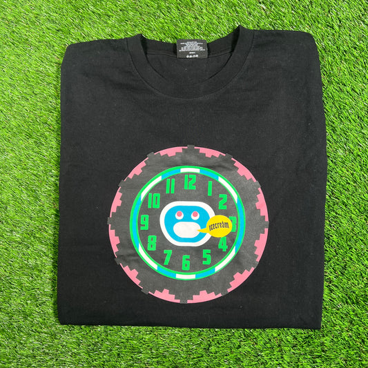 IceCream Black "icecream O'Clock" Tee Size Large USED x16110