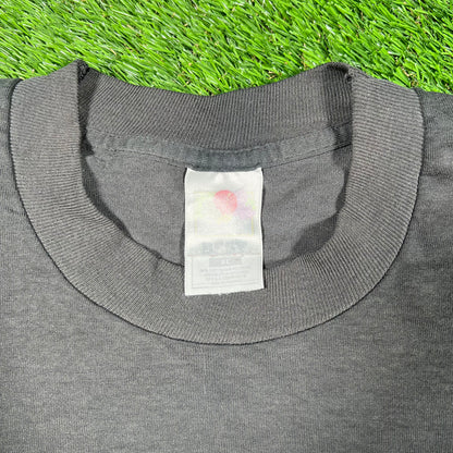 Y2K Peak Physical Therapy Black Tee Size XL USED v17437