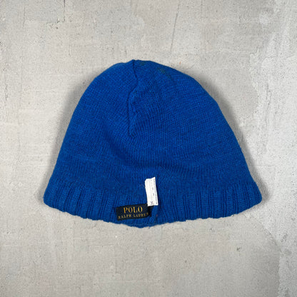 Polo Ralph Lauren Sport "Polo USA" Blue Beanie USED v19005