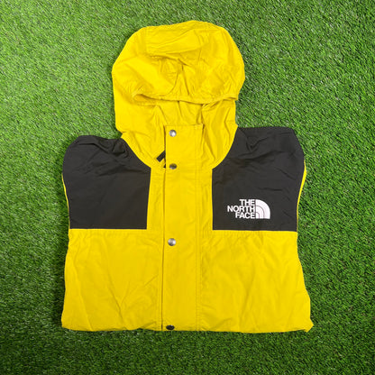 North Face Yellow Windbreaker Size Large USED v17976
