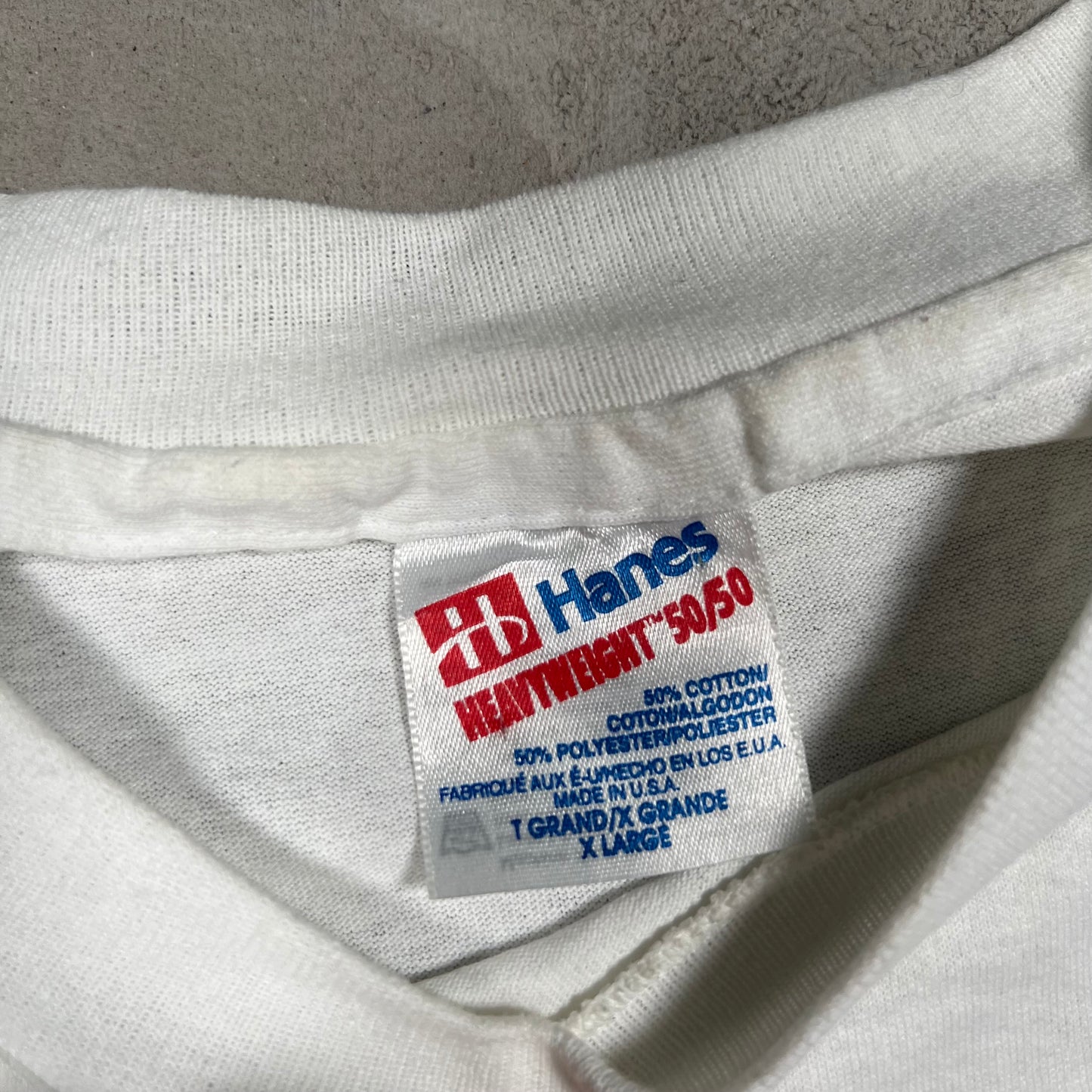 1990s Ren and Stimpy Fire CO White Tee Size XL USED v14240