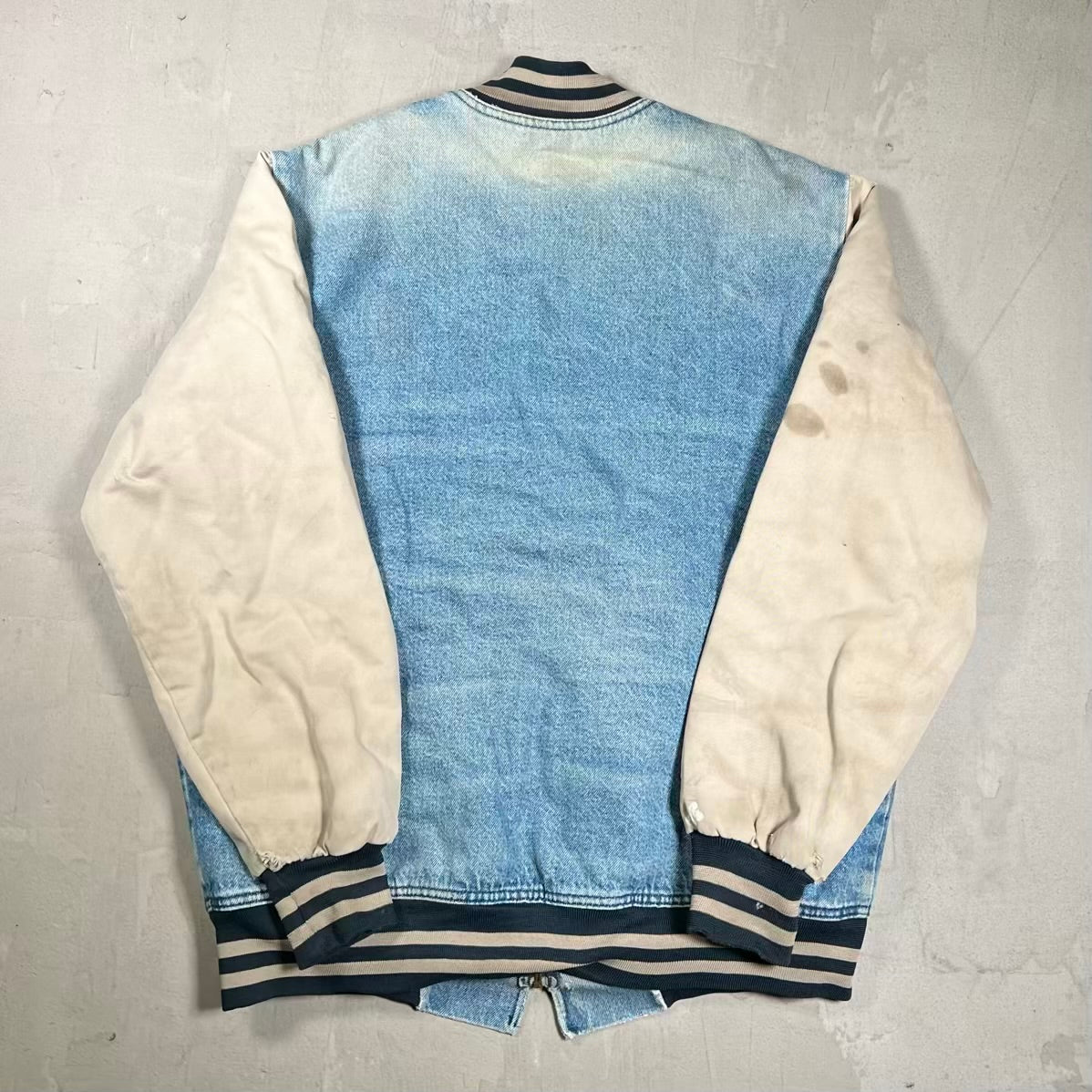 Y2K Dickies RK Electric LLC Blue Denim Jacket Size Large USED v20430