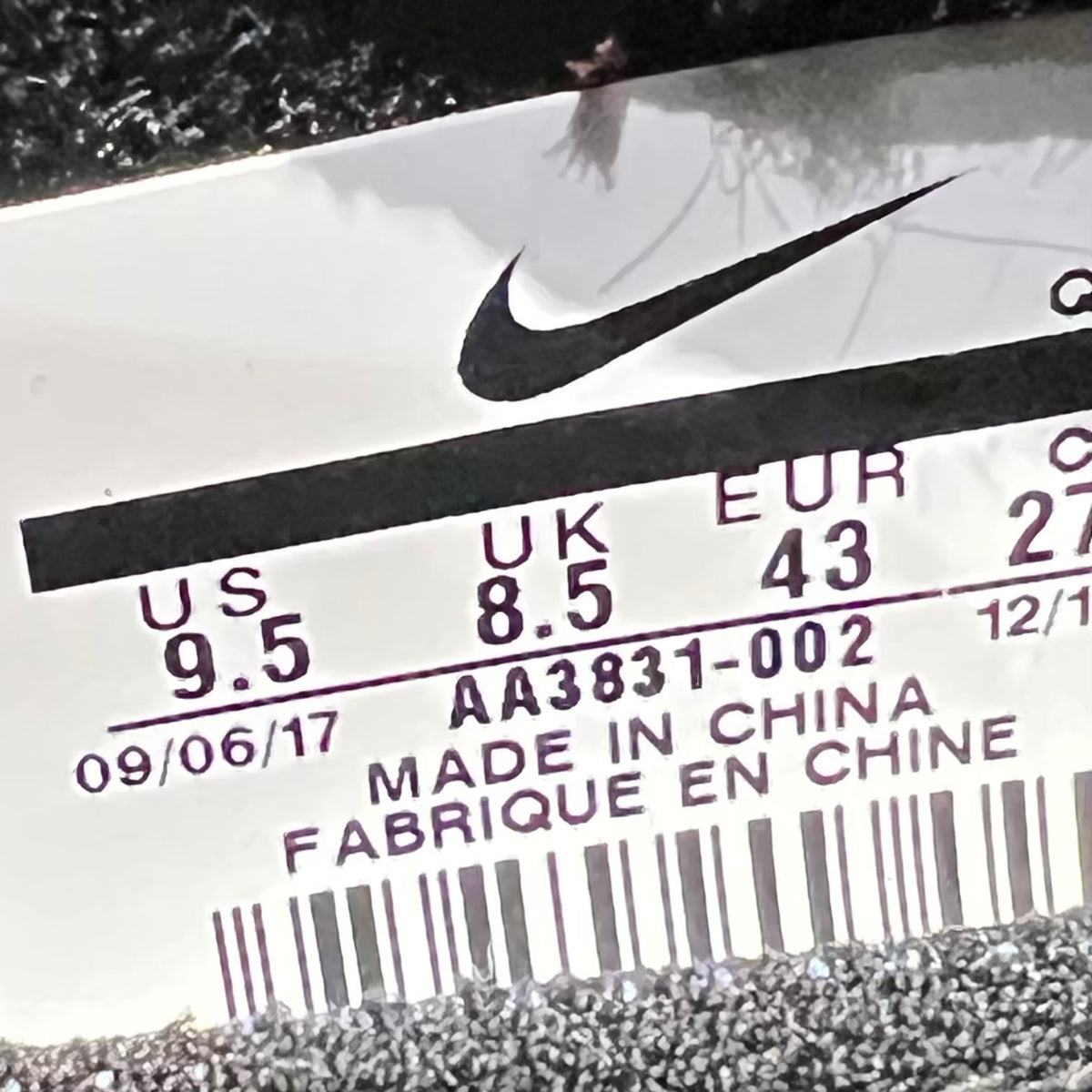 Nike Air VaporMax Off-White Black (2018) Size 9.5 USED s23640