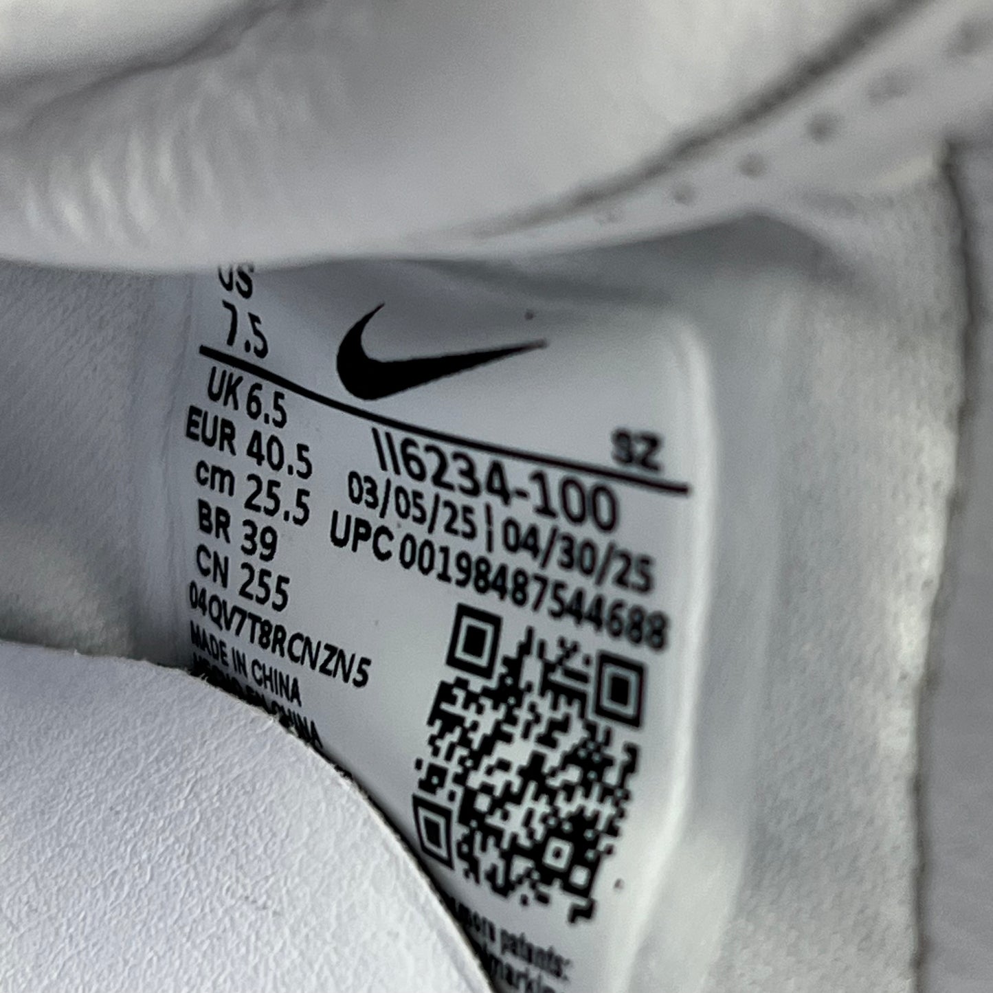 Nike Air Force 1 Low Sushi Club White (2025) Size 7.5 NEW s19191