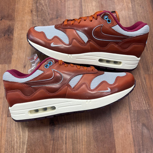 Nike Air Max 1 Patta Wave Dark Russett Size 11 NEW S17220