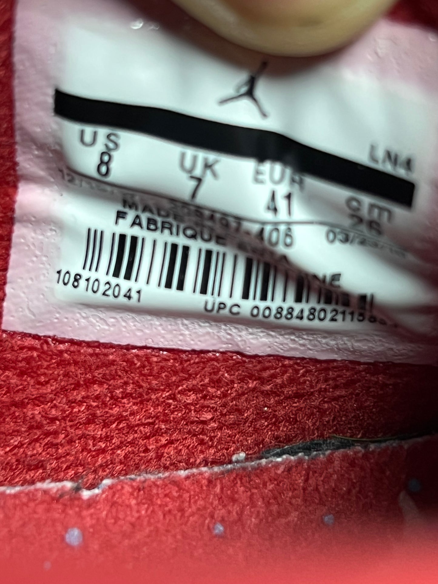 Jordan 4 Travis Scott CJ Size 8 USED s17089