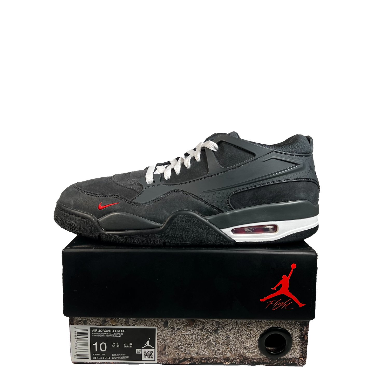 Jordan 4 RM Nigel Sylvester Driveway Grey (2024) Size 10 USED s22433