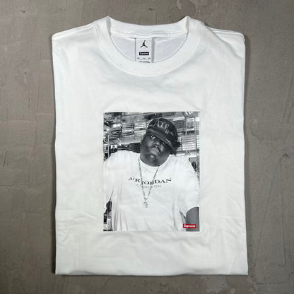 Supreme Jordan Biggie White Tee (2024) Size XXL USED x18985