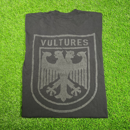 Kanye West Vultures 3M Crest Concert Black Tee Size XL USED x16122