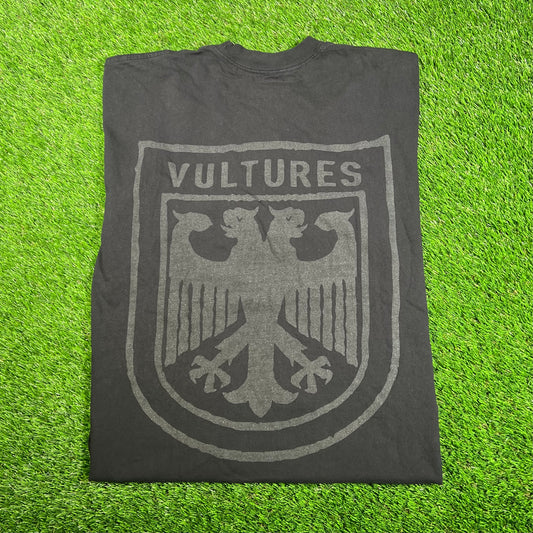 Kanye West Vultures 3M Crest Concert Black Tee Size XL USED x16122