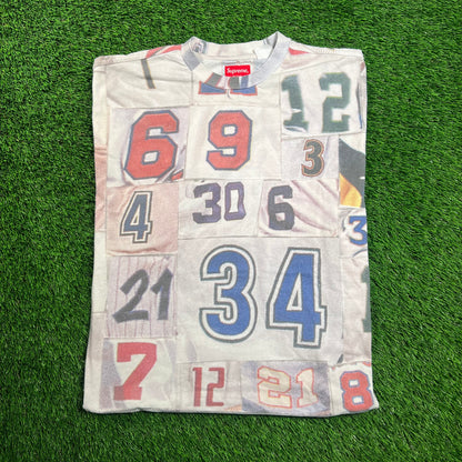 Supreme Jersey Collage Tee White (2023) Size Medium USED x16460