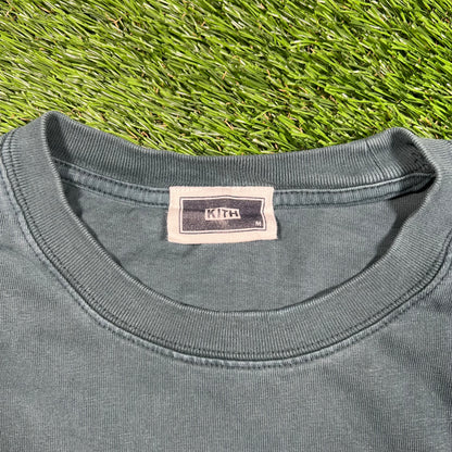 Kith Blue Logo Basic Longlseeve Size Medium USED x15189