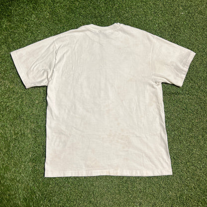 1990s BCW Brian Carson Williams Cartoon White Tee Size Large USED v16277