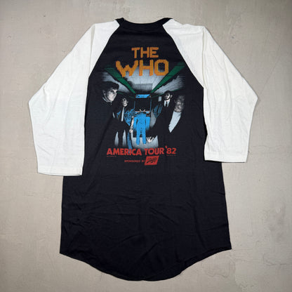 The Who 1982 America Tour Tee Size Large USED v8240