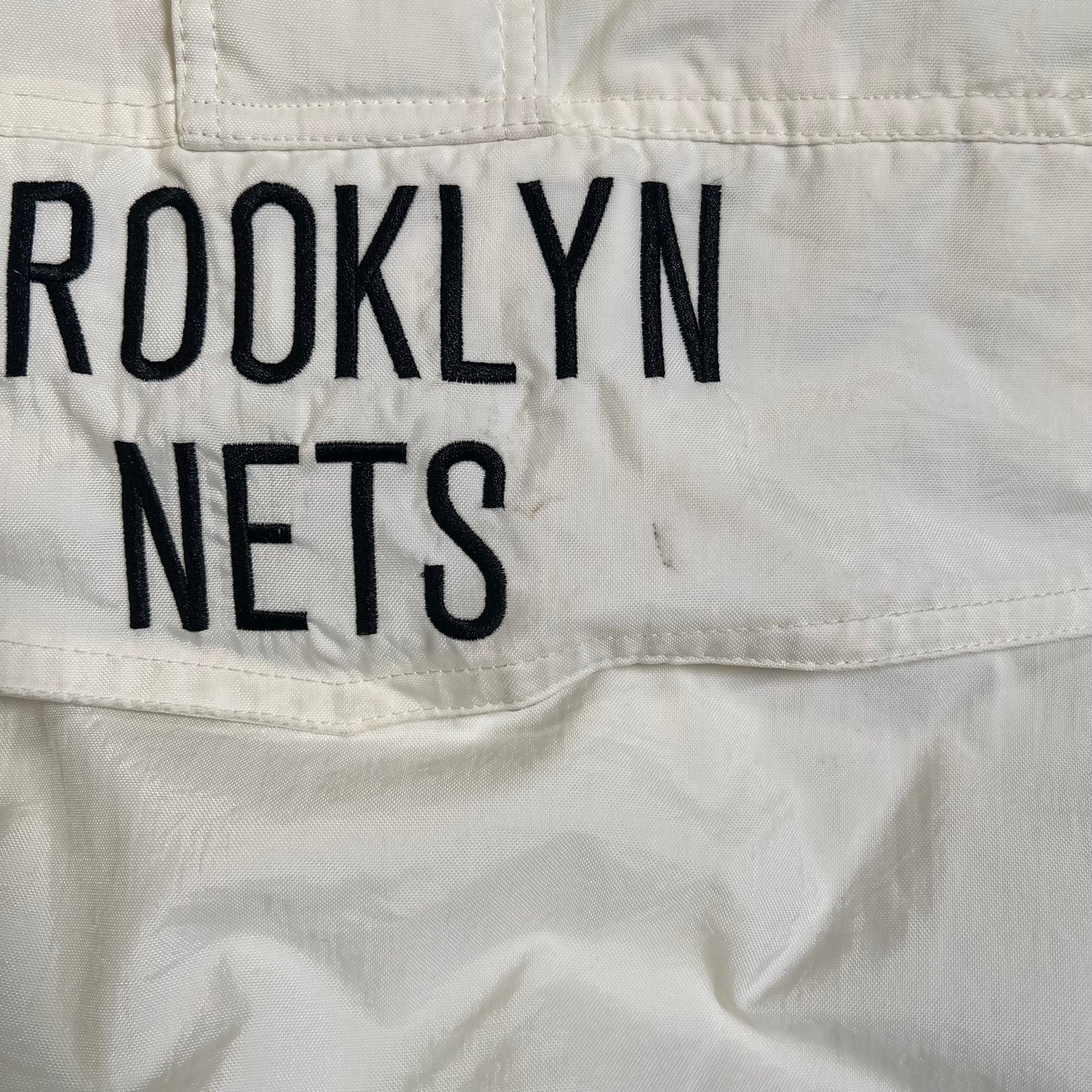 Y2K Brooklyn Nets Starter White Jacket Size XL USED v18849