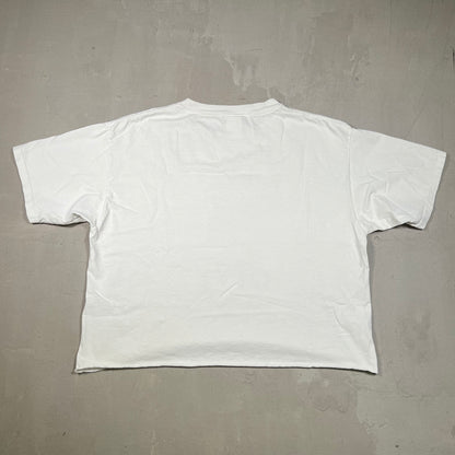1990s Winnie the Pooh Cropped White Tee Size Large USED v18969